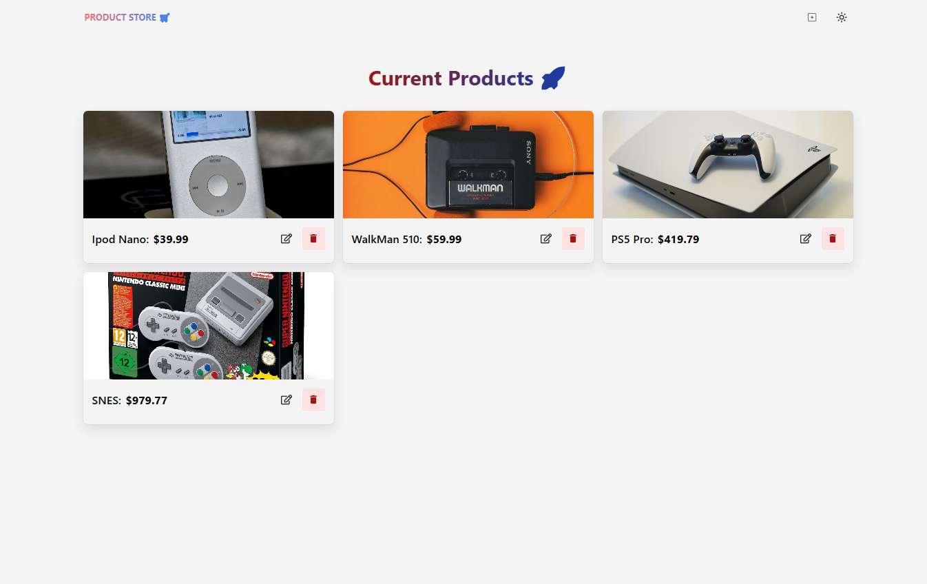 MERN project screenshot